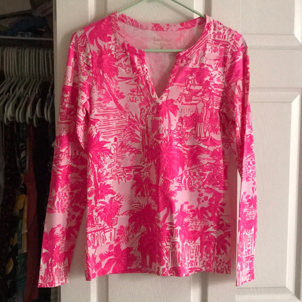Bright Pink Lilly Pulitzer Long Sleeve